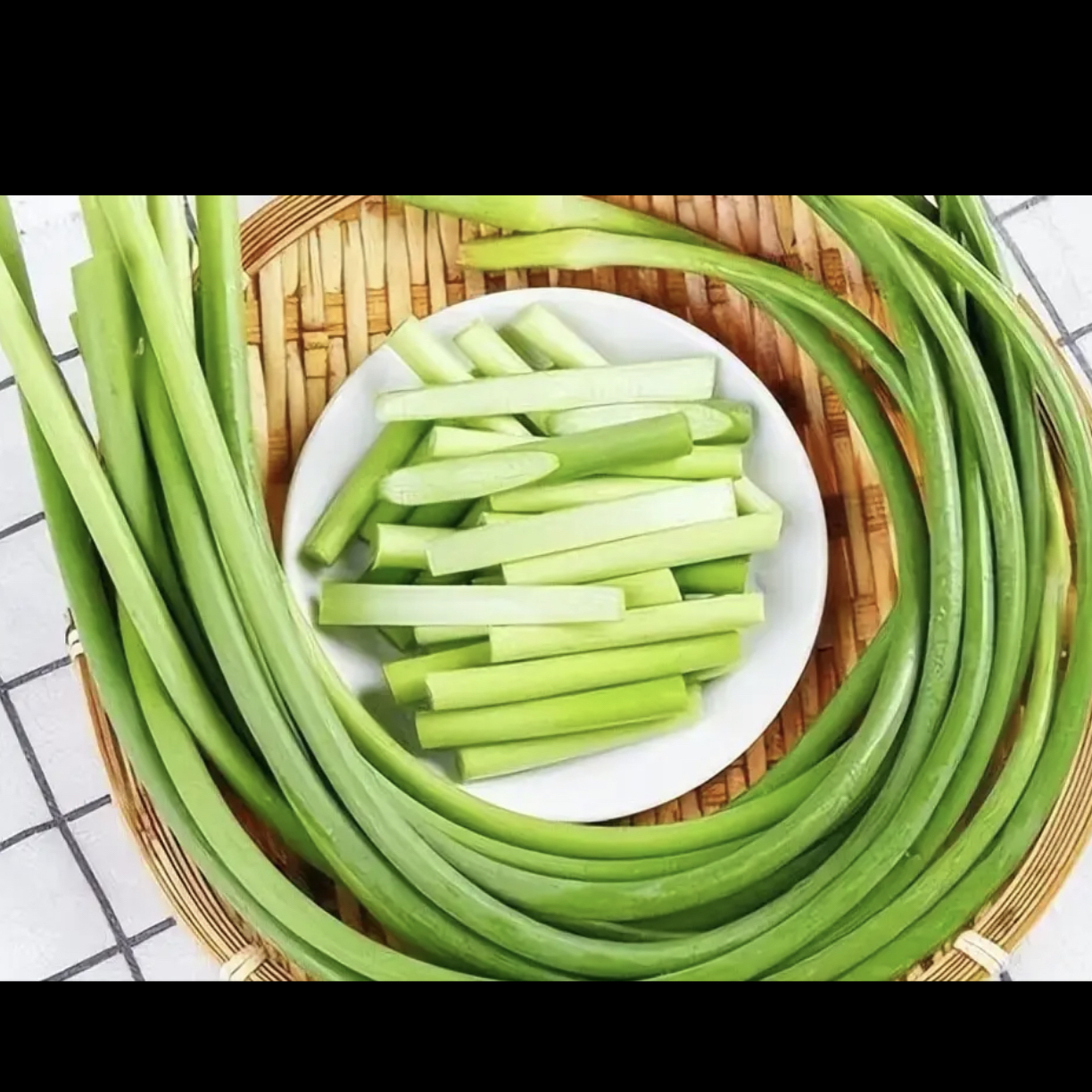 新鲜蒜苔250g炒菜配菜专用红帽鲜嫩翠绿美味蔬菜