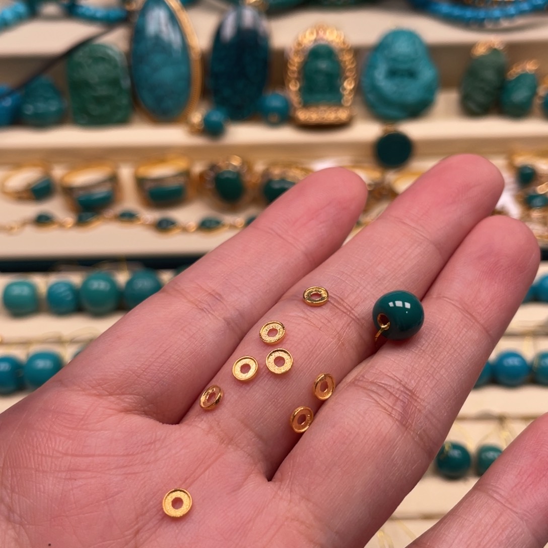 18K金镶嵌绿松石珠宝奇石D****薛