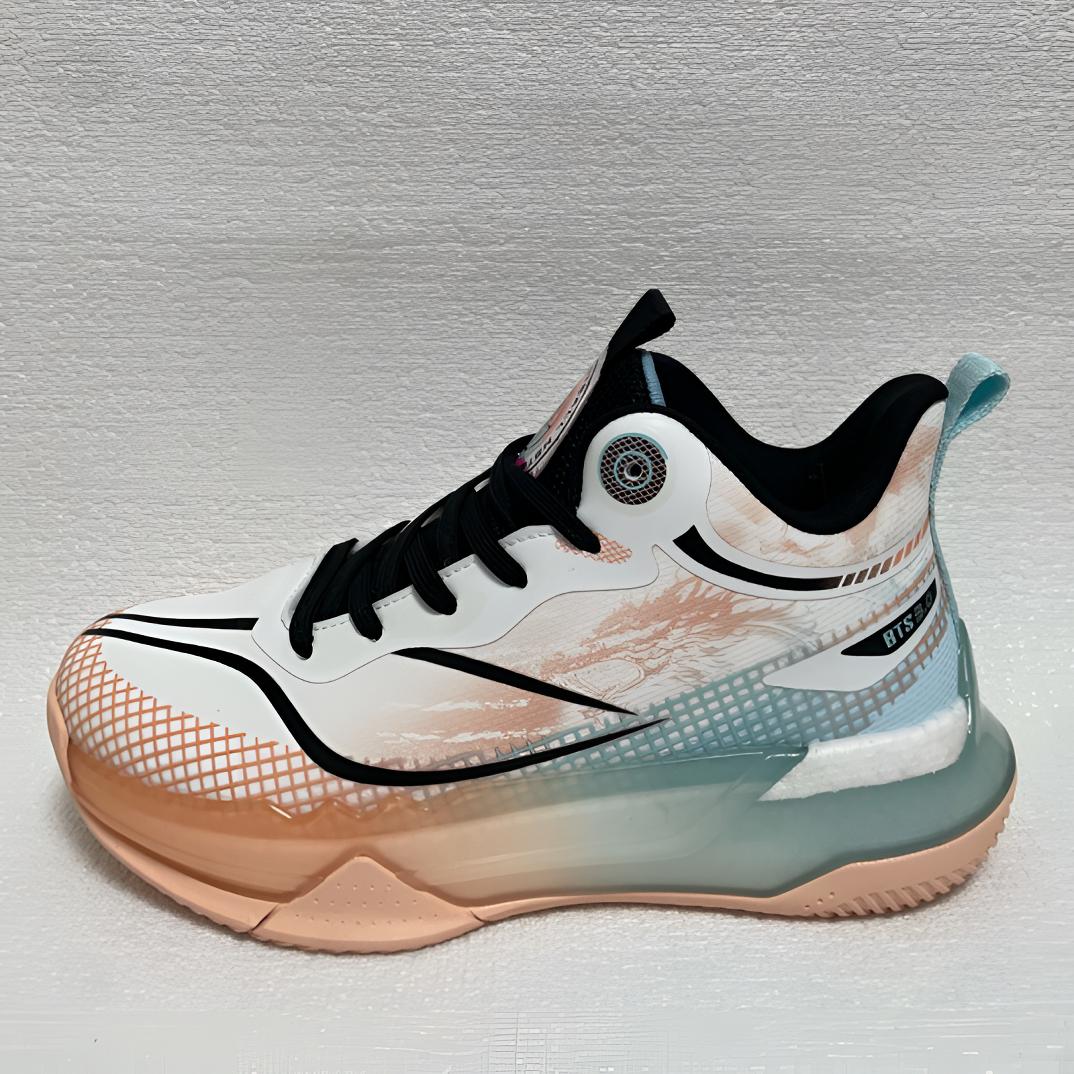 四季皮面爆米花底带碳板专业篮球鞋