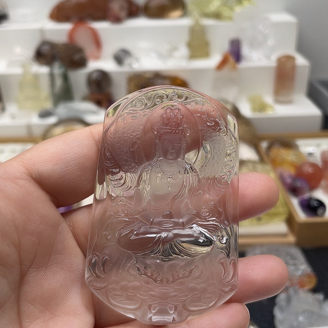 水晶颈饰未镶嵌破**賊定制