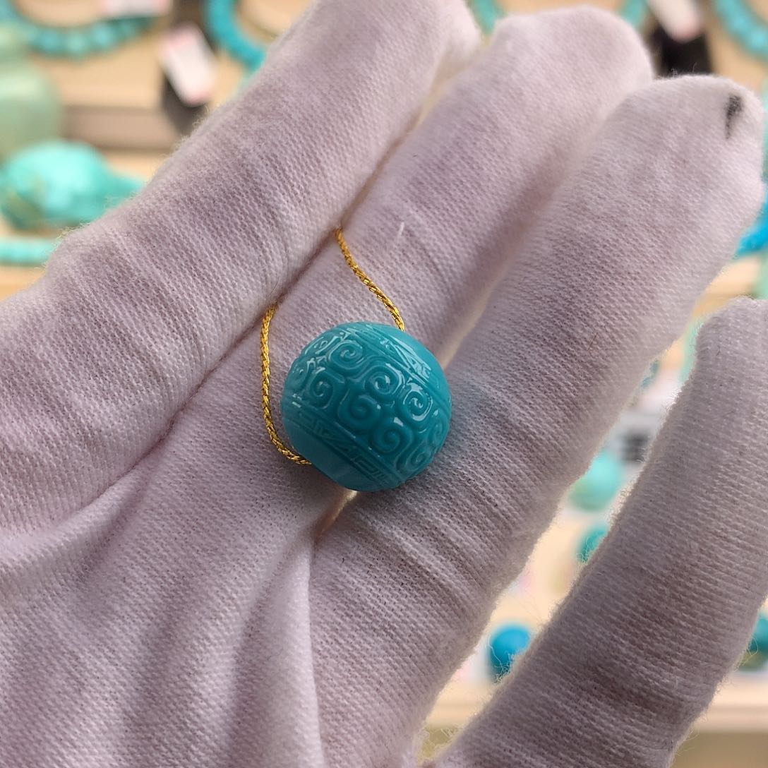 绿松石珠宝奇石未镶嵌洪*