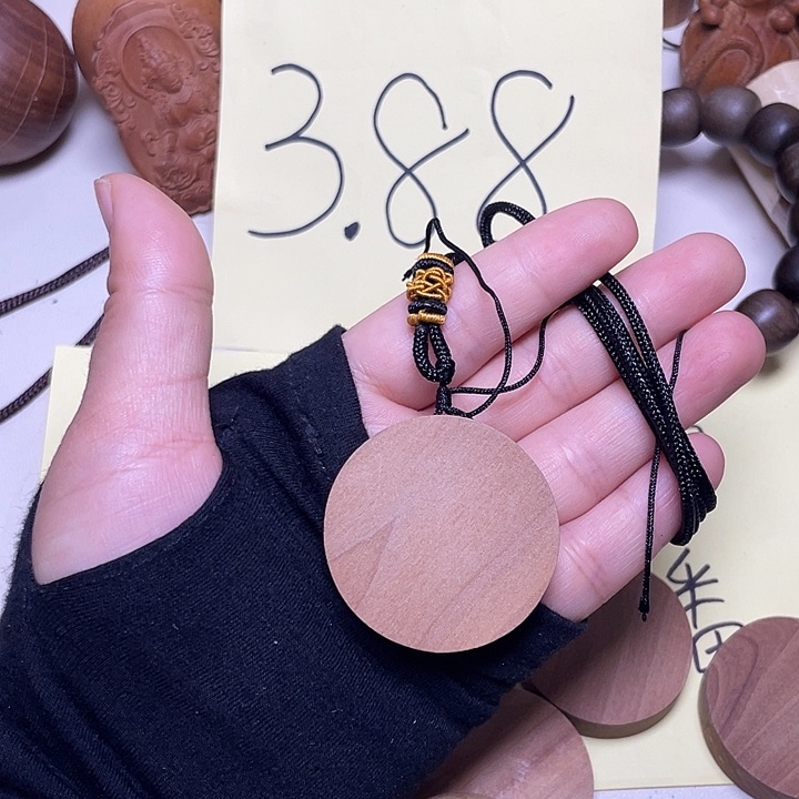 檀香木手串/手链老山檀香圆牌