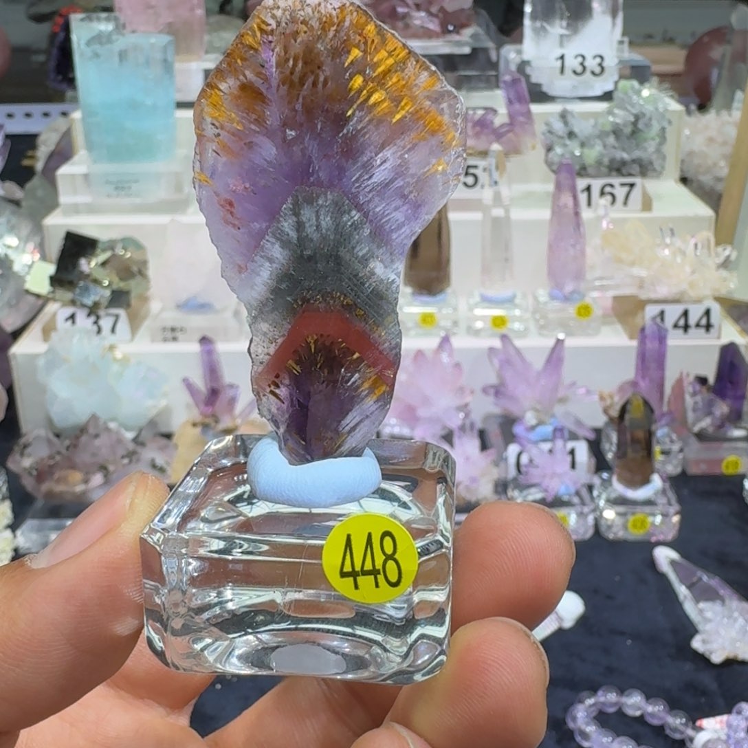 水晶珠宝半成品未镶嵌极光23水晶