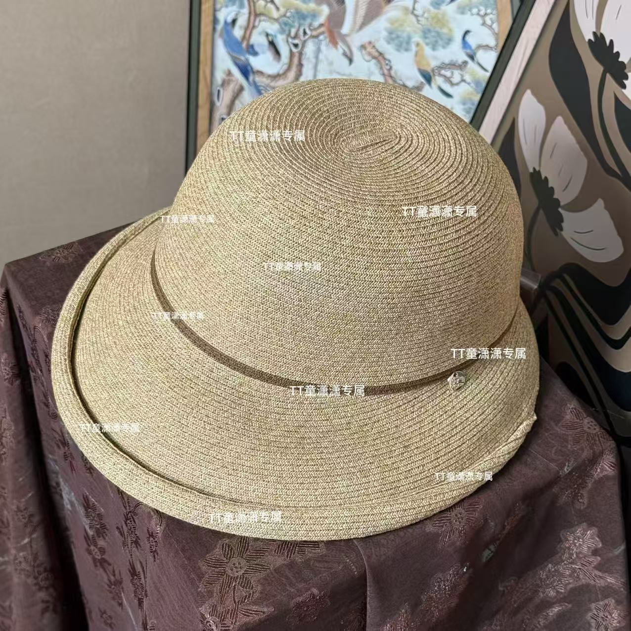 （简约圆标渔夫帽）夏季百搭遮阳渔夫帽