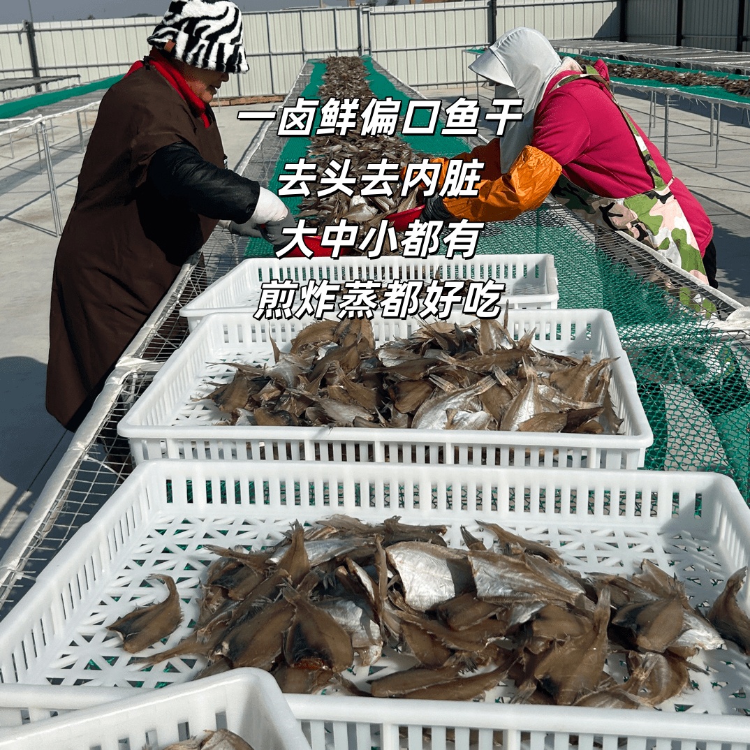 【京东快递】威海一卤鲜长脖鱼干偏口鱼干 去头去内脏 煎炸蒸都好吃