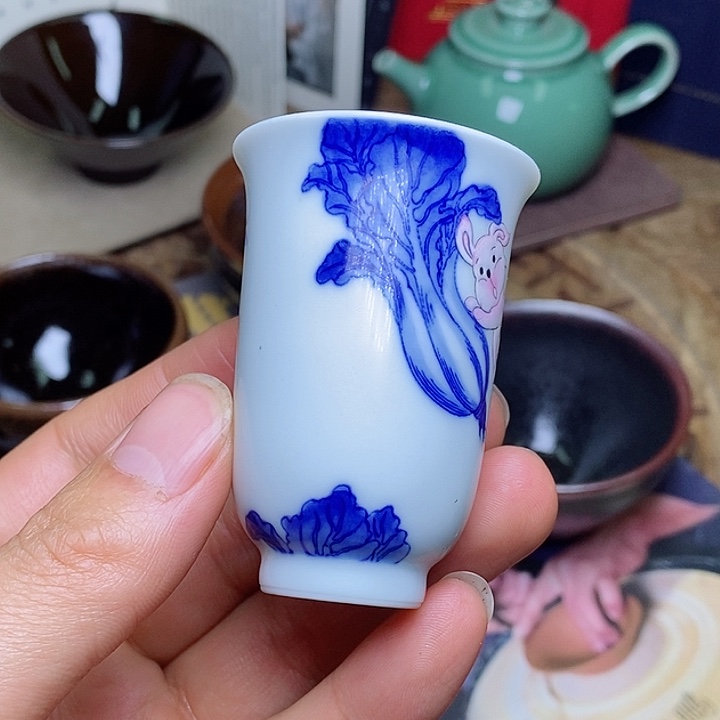 茶盏一儒白菜001茶盏