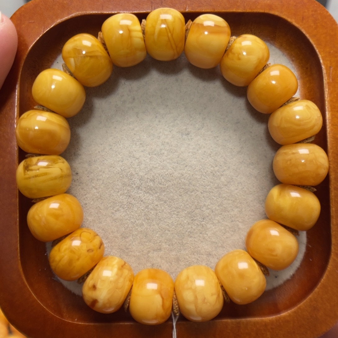 蜜蜡未镶嵌手串蜜蜡