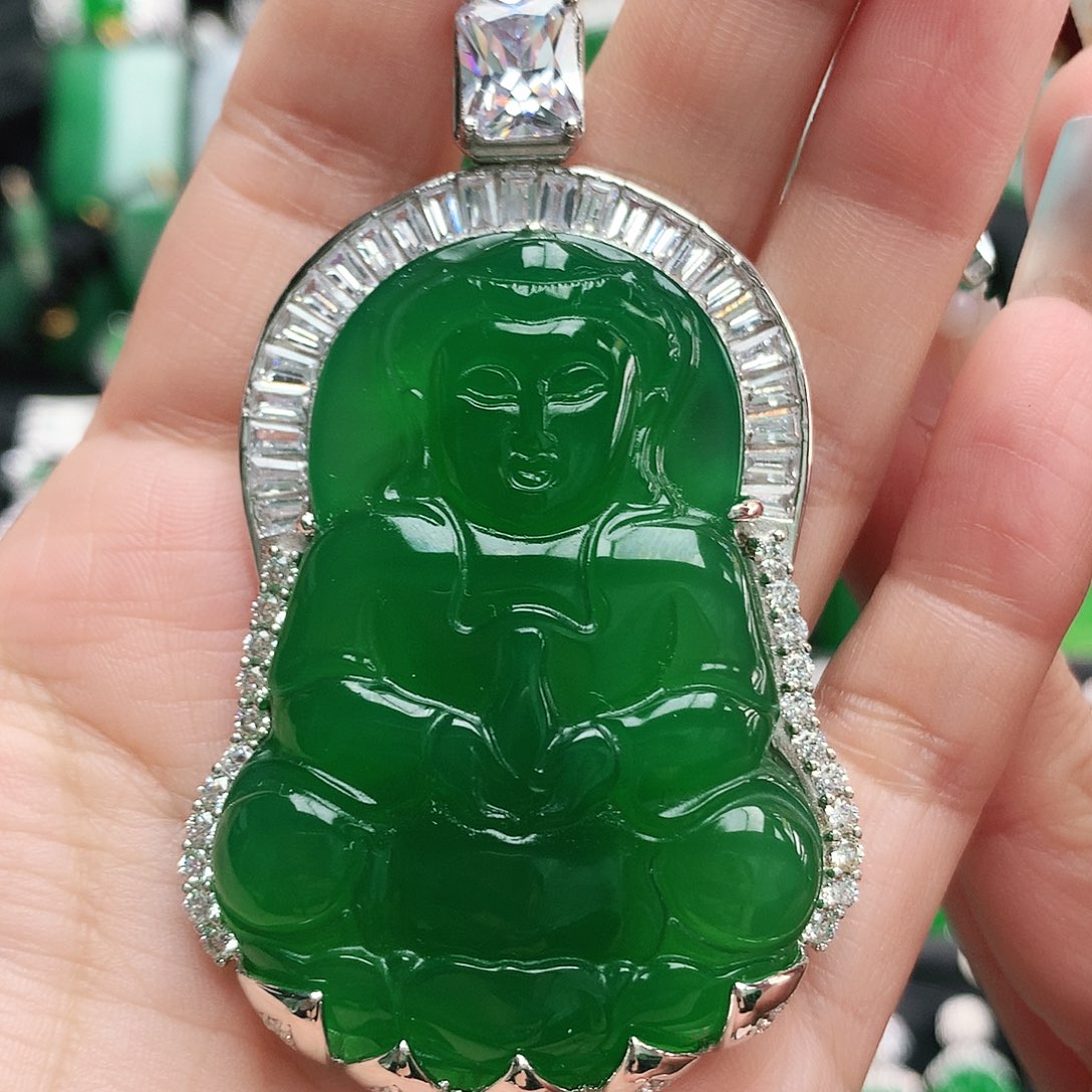 玛瑙/玉髓吊坠银S925镶嵌