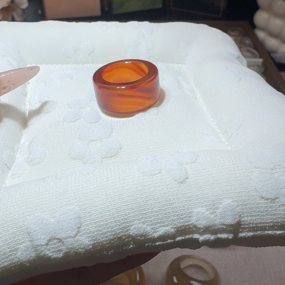 玛瑙/玉髓未镶嵌戒圈1️⃣ 港13+ 不退换