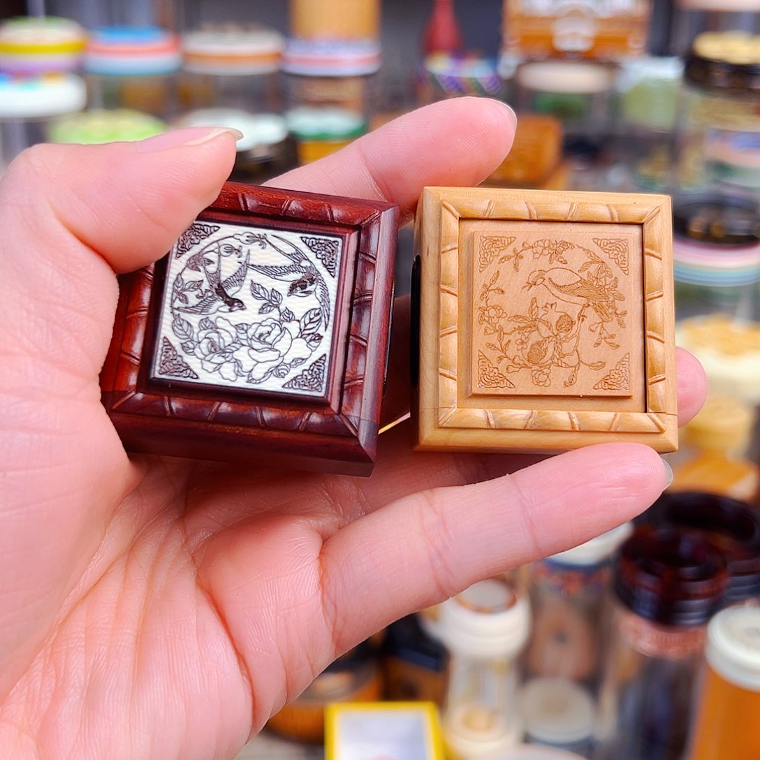 木老红木麻将块一个➕黄杨木麻将块一个