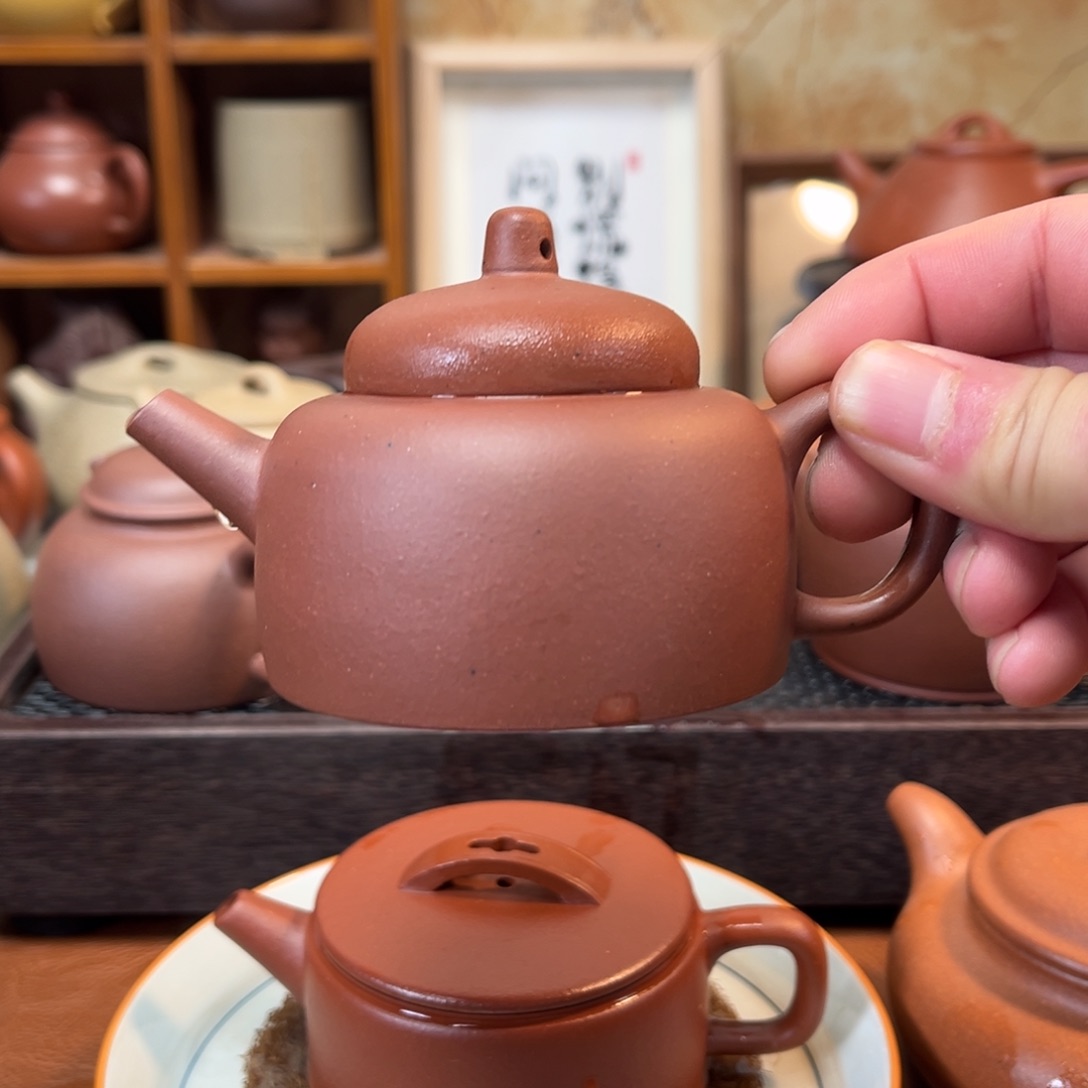 紫砂茶壶高云母紫泥