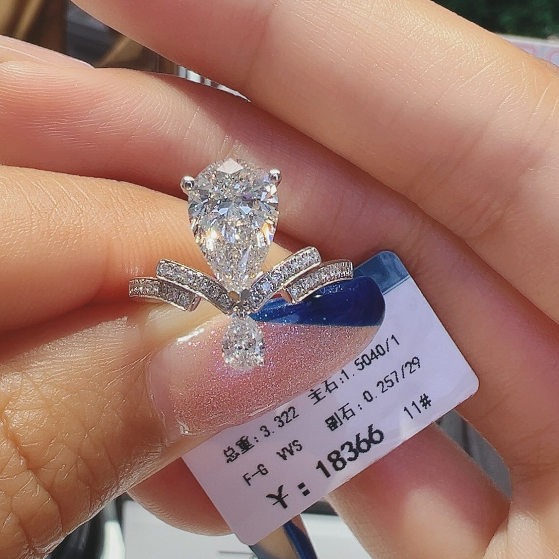 18K金镶嵌实验室培育钻石1.504ct11