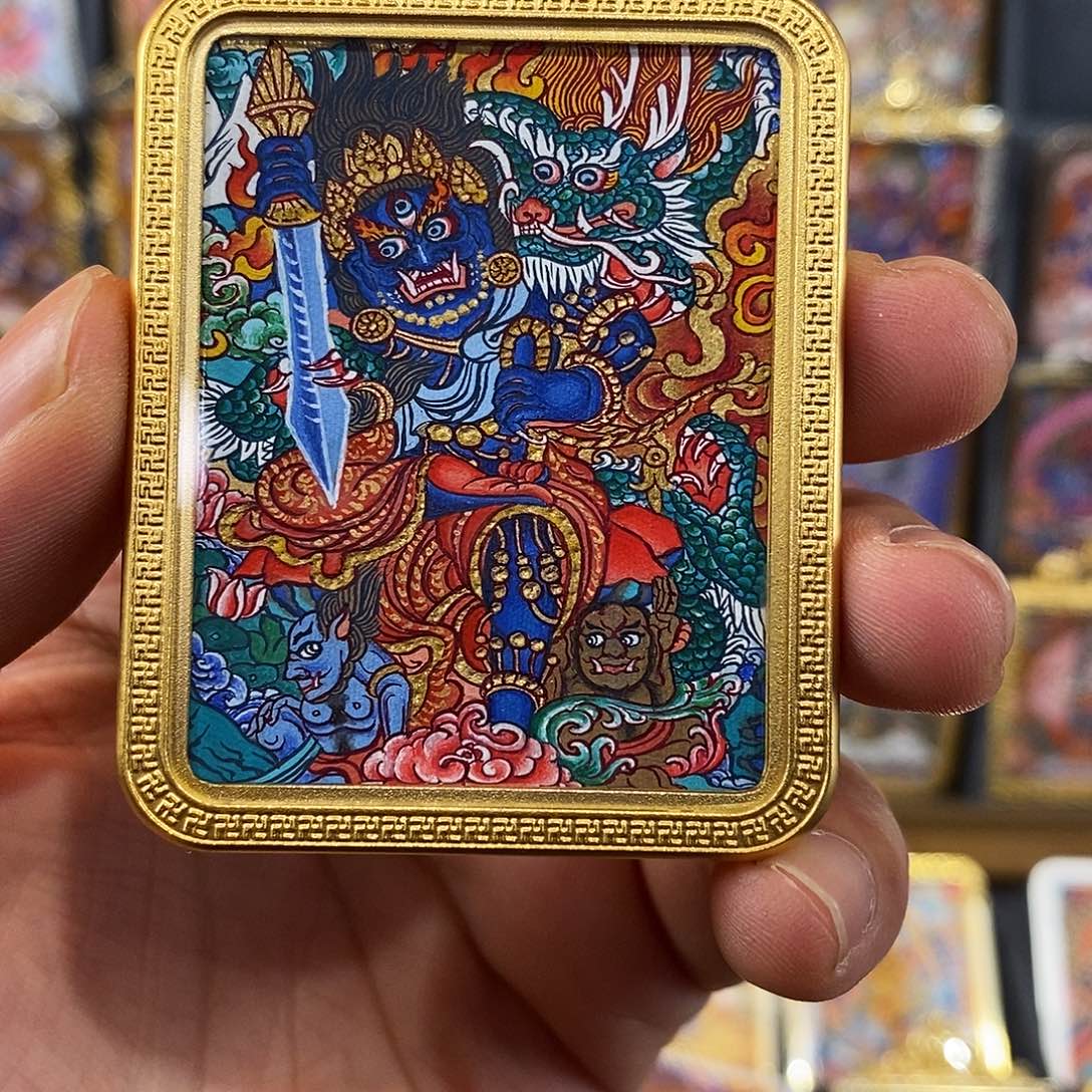 铜铁合金类浮世绘唐卡不动明王