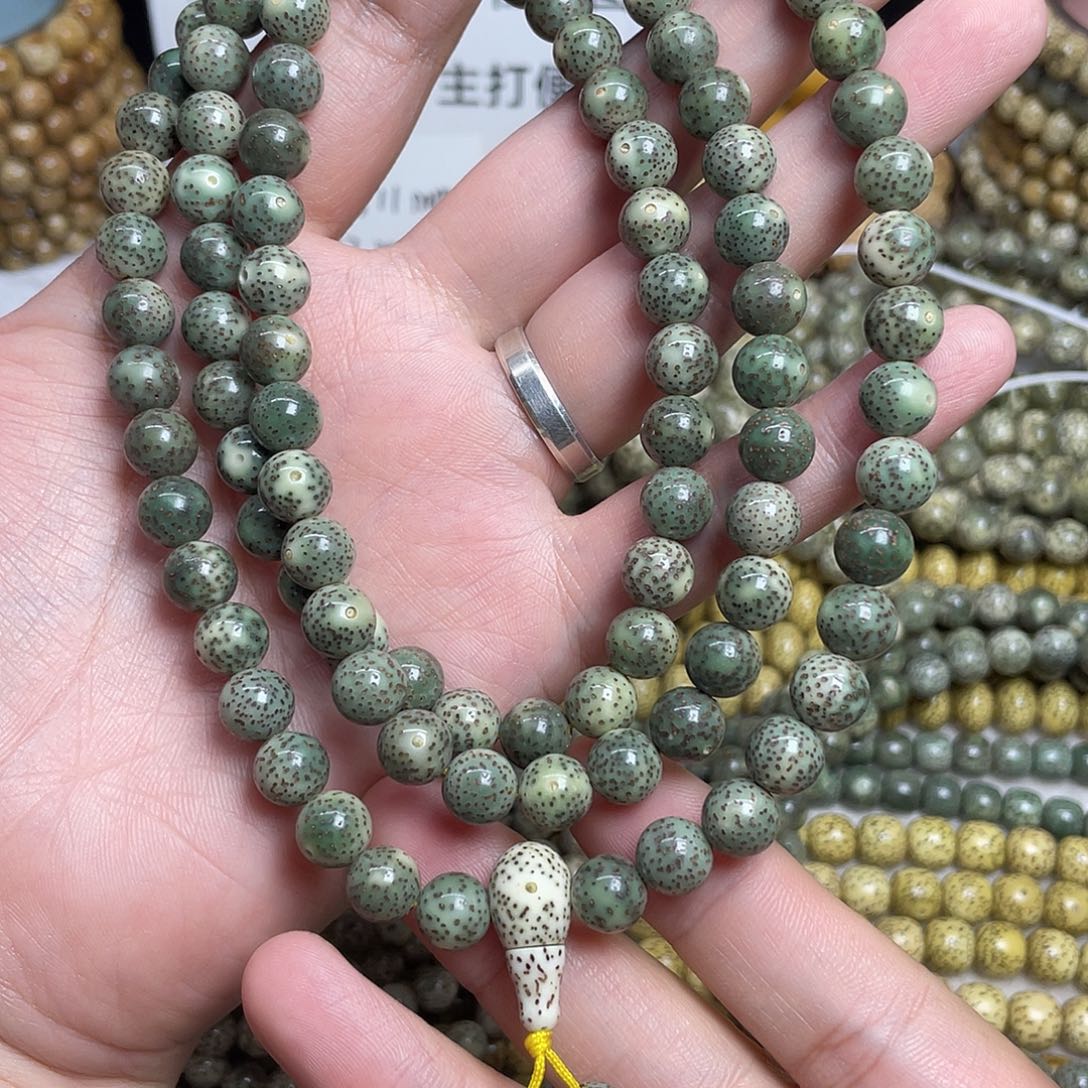 星月菩提吊坠9尺寸，三通款，圆珠