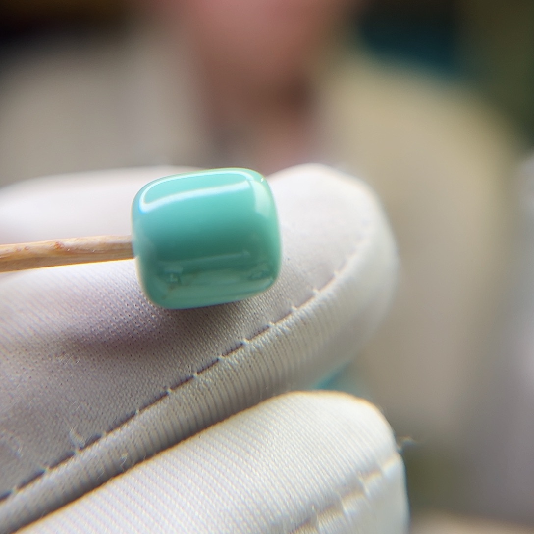 绿松石珠宝奇石未镶嵌9.1直径