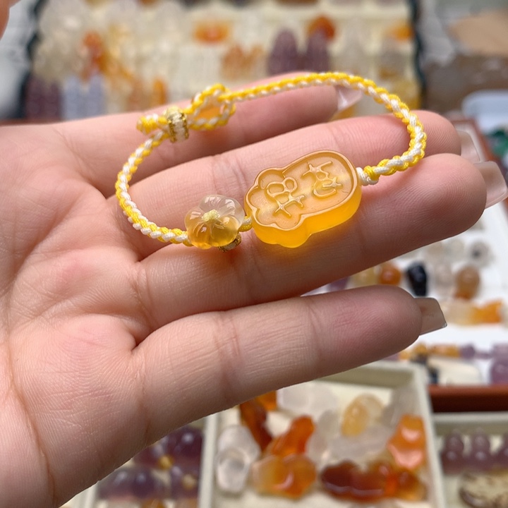 玛瑙/玉髓未镶嵌玛瑙招财手绳