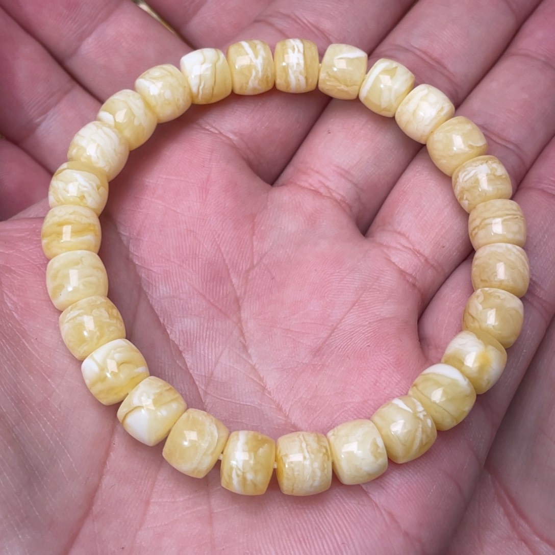 蜜蜡裸石未镶嵌蜜蜡手串8.8mm