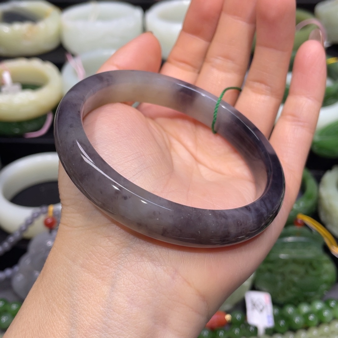 和田玉未镶嵌手镯62圈口 编号23