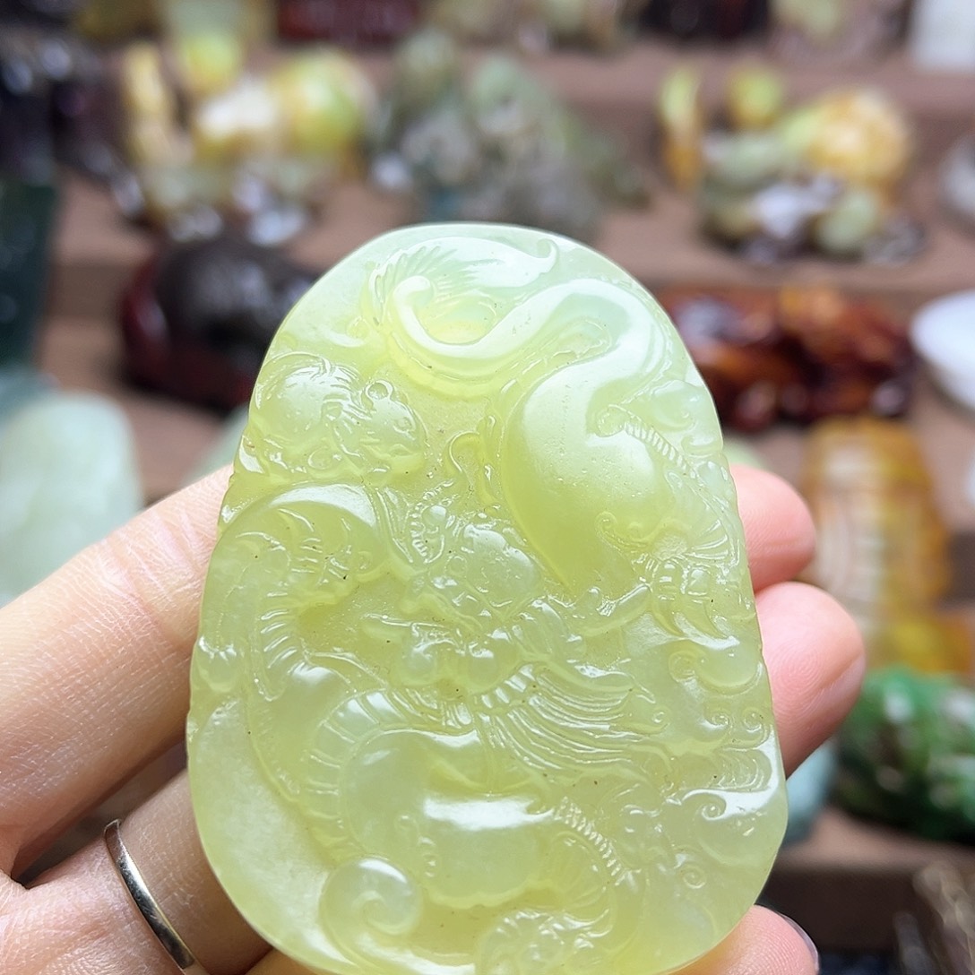 白玉菩提吊坠164。。