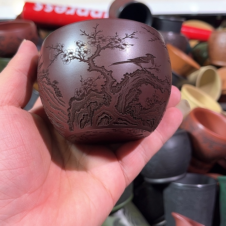 茶杯紫砂全手工紫砂主人杯