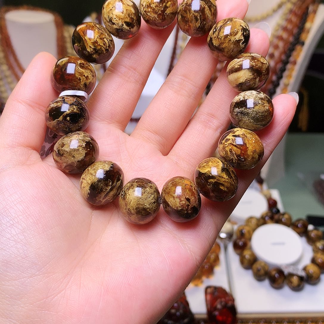 琥珀裸石未镶嵌抚顺琥珀17