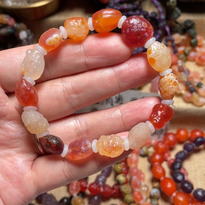 玛瑙/玉髓合金手链