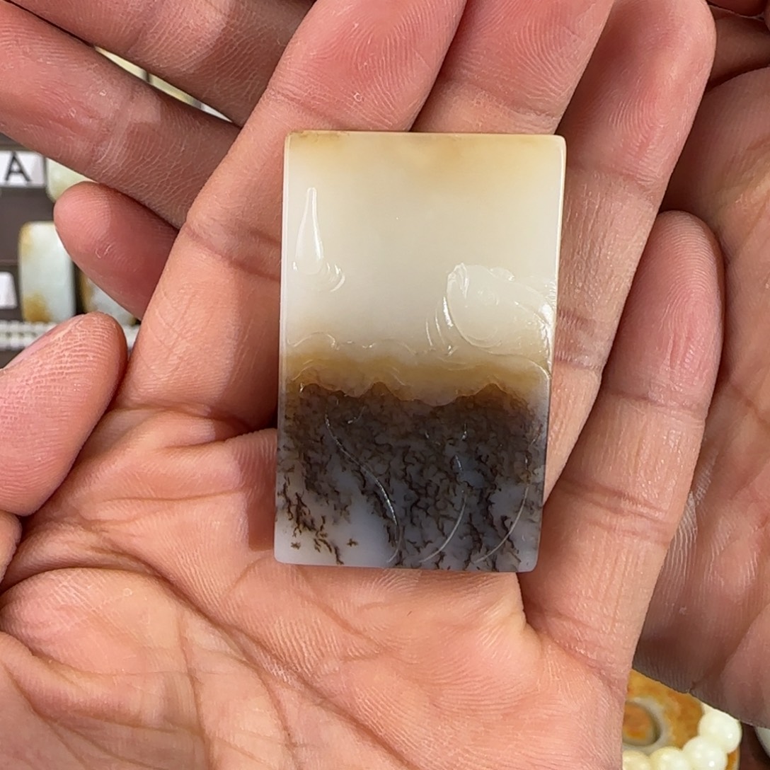 和田玉（糖玉）未镶嵌颈饰【麻糖牌】
