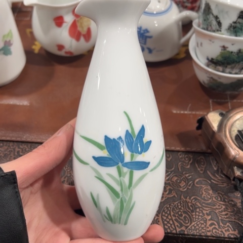 醴陵高温瓷器釉下手绘120毫升