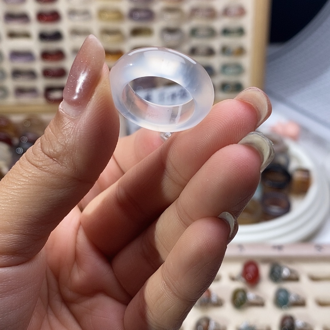 未镶嵌戒指玛瑙/玉髓B 15不退换港14