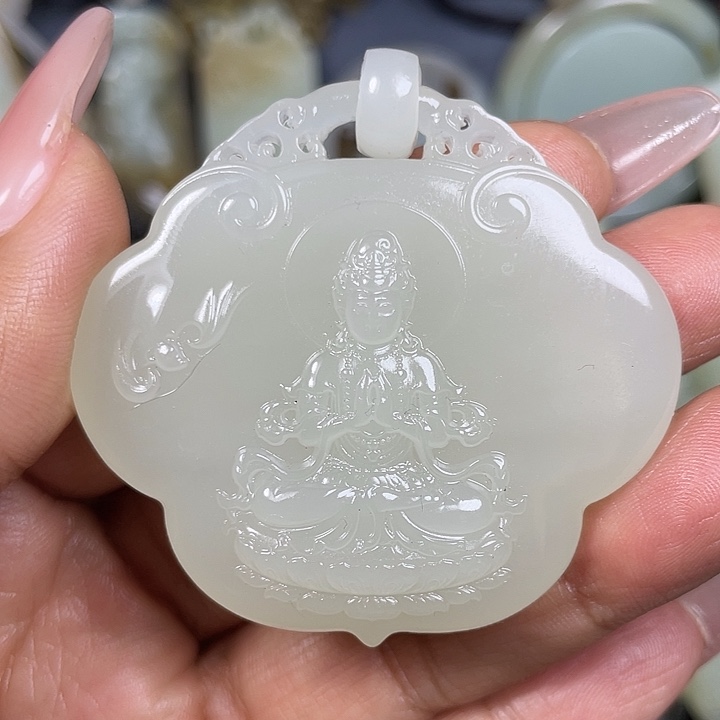 和田玉未镶嵌挂件