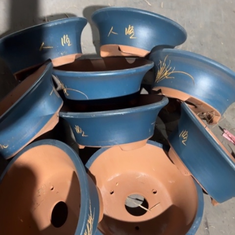 紫砂花盆100-9。 21.5-8。 