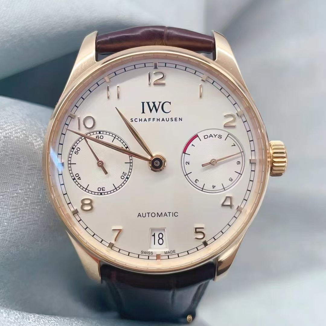 95新 IWC/万国 2019年全套葡萄牙18K玫瑰金自动机械腕表IW500701