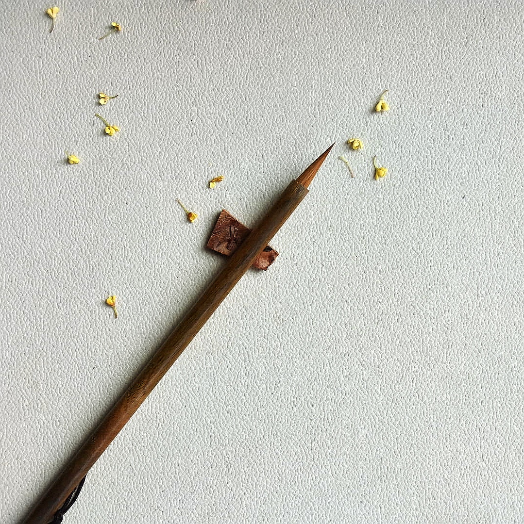 纯狼毫绿檀小楷出锋1.8口径0.5创作级