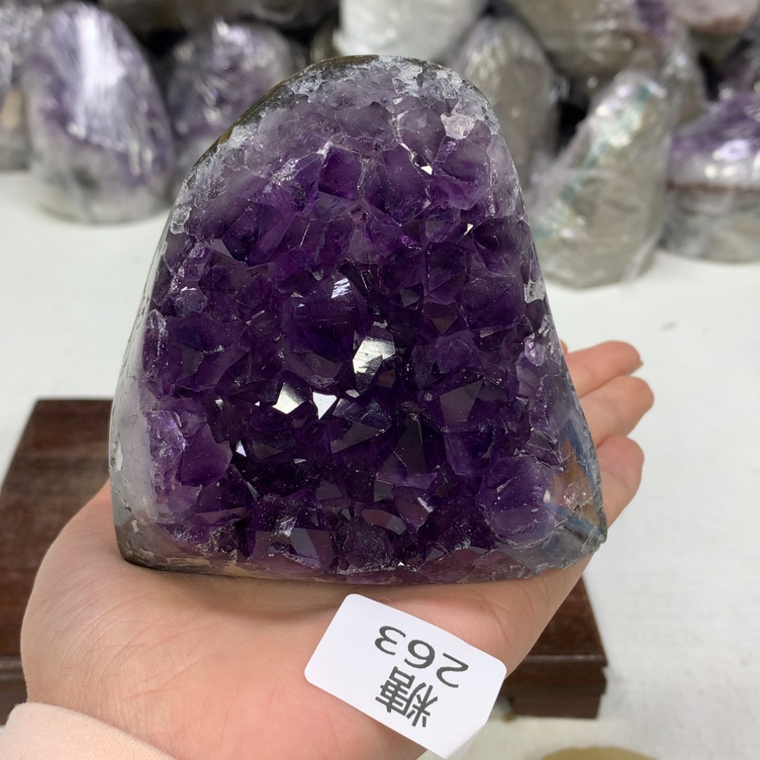 紫晶摆件未镶嵌水晶