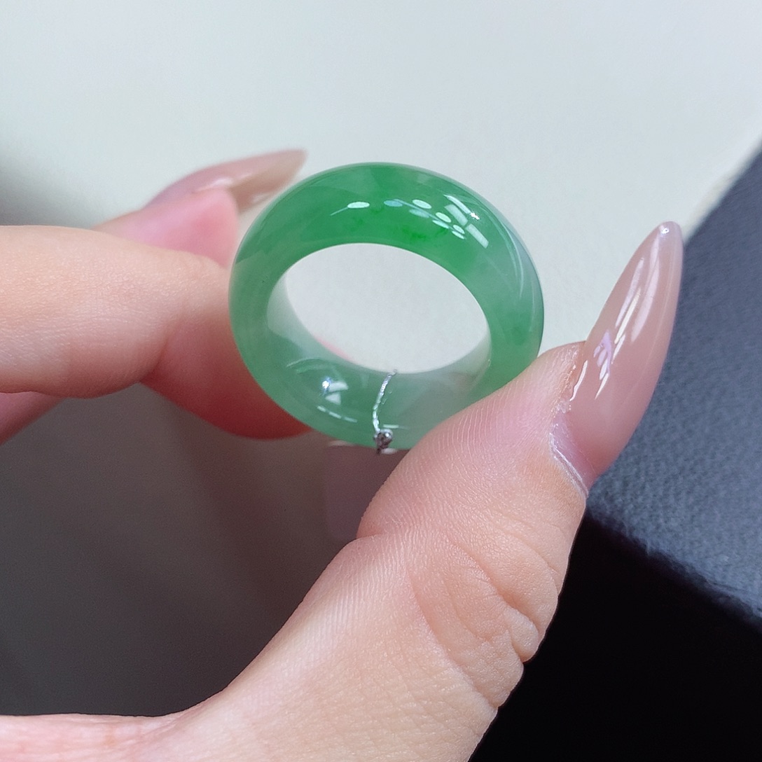 翡翠未镶嵌戒指16-17号
