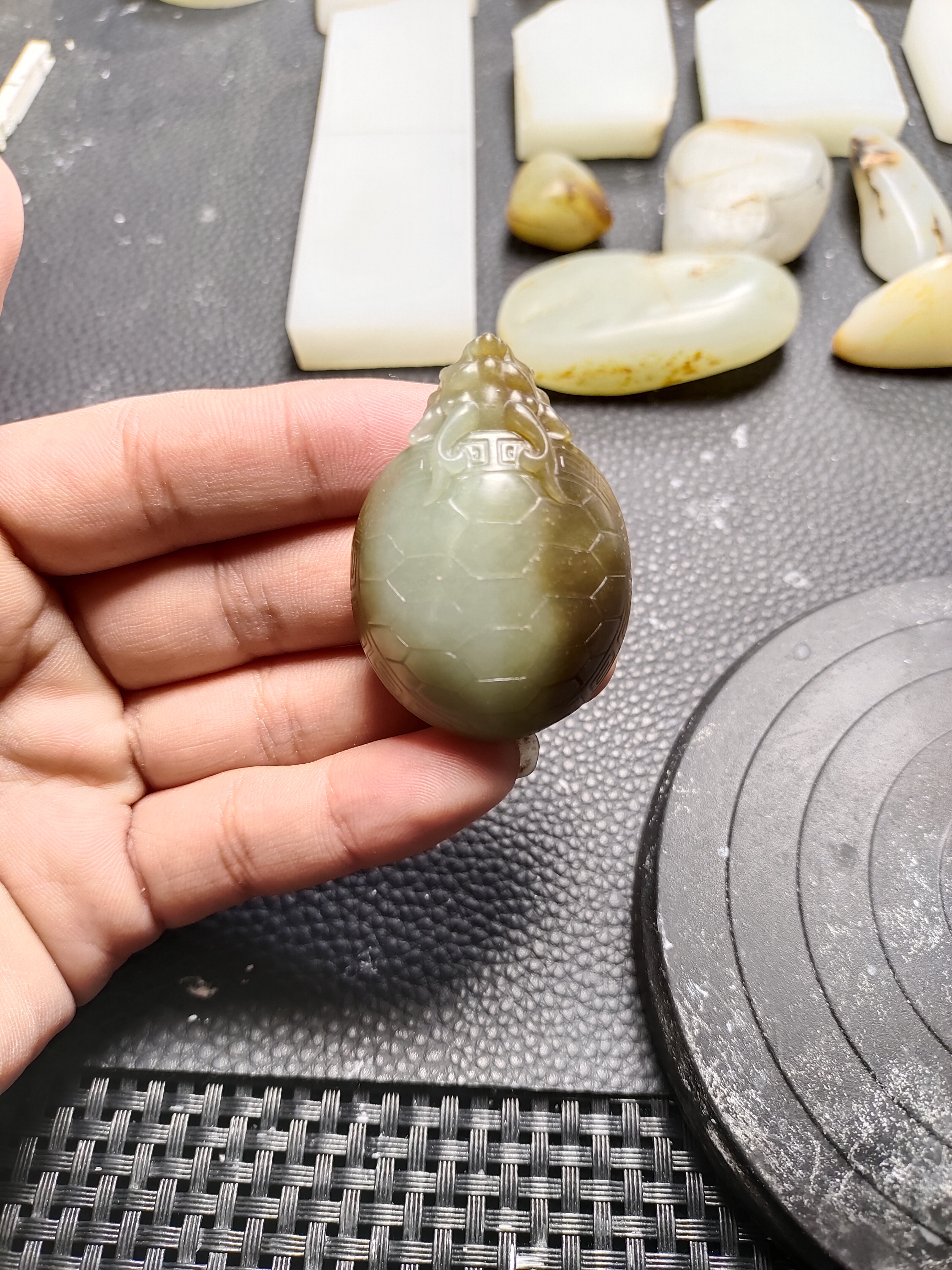 和田玉龙龟天然和田玉