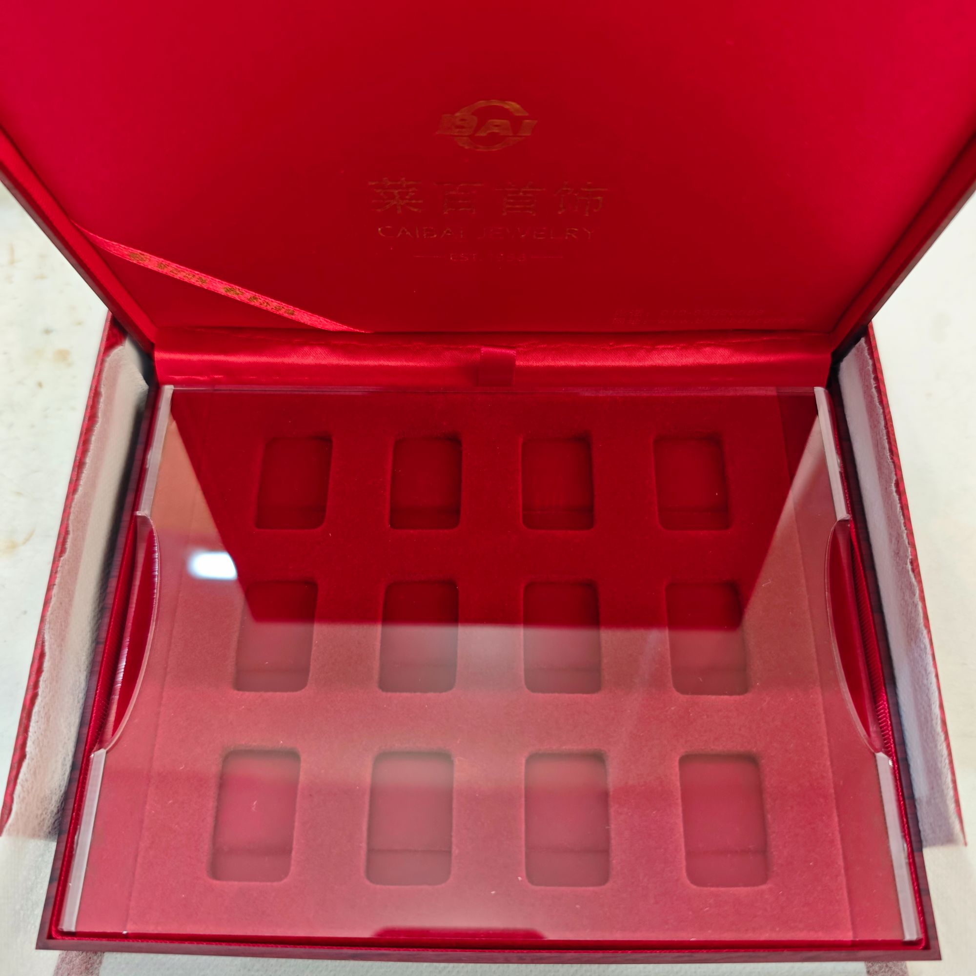 CBAI/菜百 首饰收纳 （AQH）生肖投资金条盒（中号）