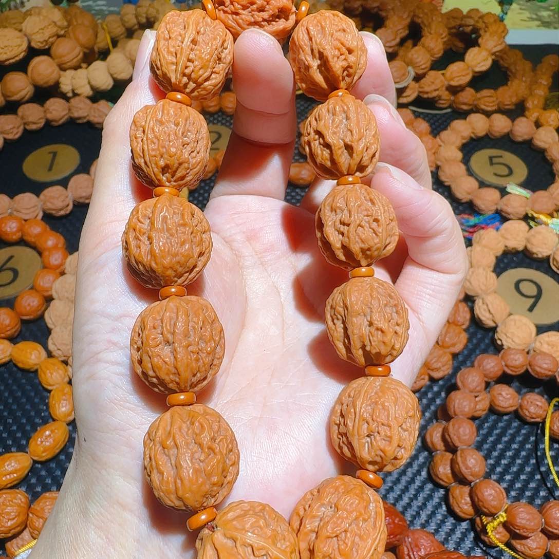 文玩核桃吊坠开背金蝉手串