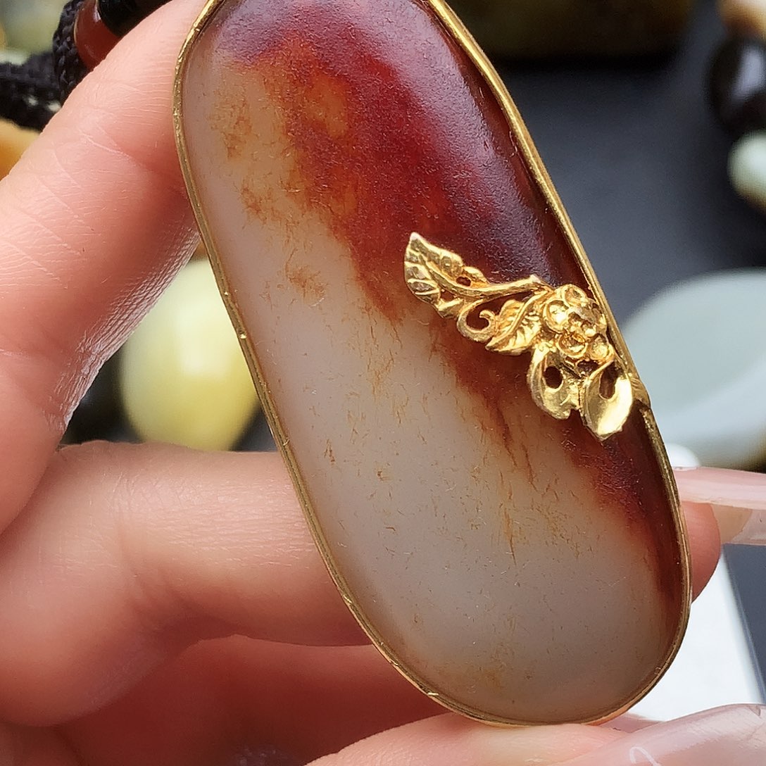 和田玉未镶嵌挂件