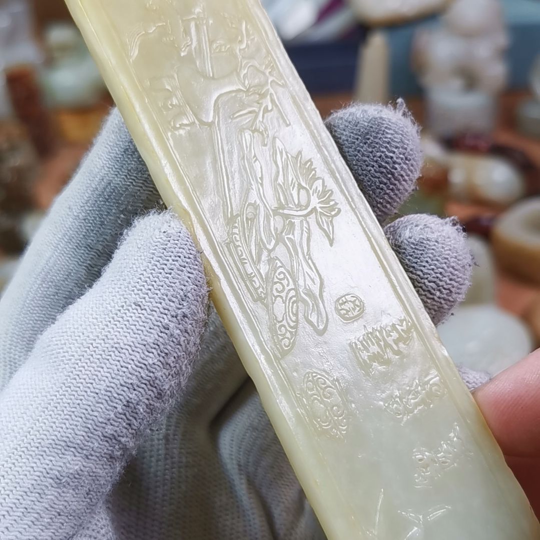 和田玉（糖玉）车挂未镶嵌睽*