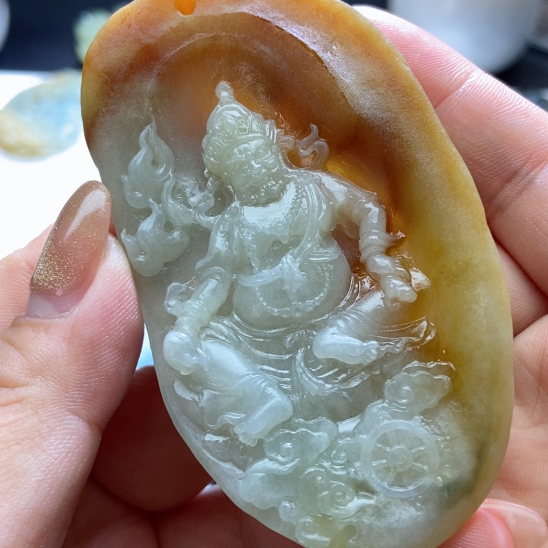 定制翡翠未镶嵌金***研翡翠