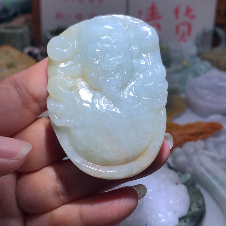 翡翠未镶嵌颈饰保真天然A货翡翠