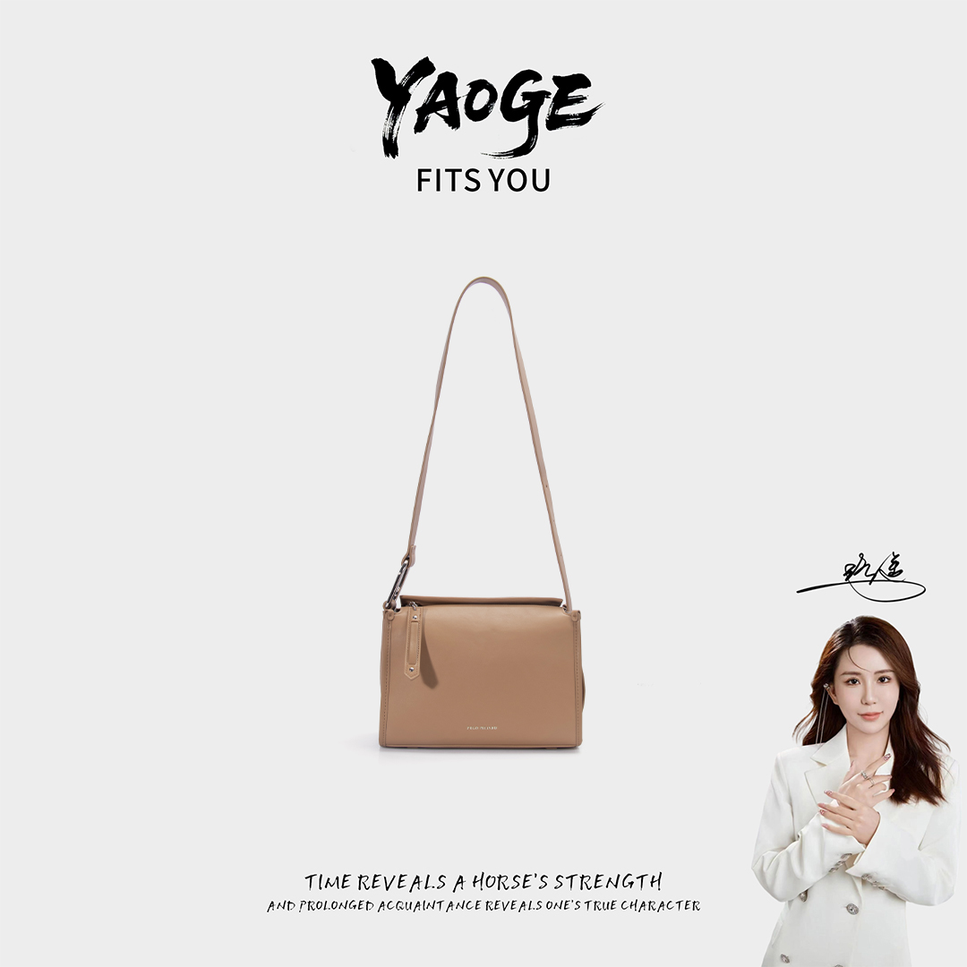 粉丝专享~经典时尚简小众女包潮流百搭优质LY715-棕色