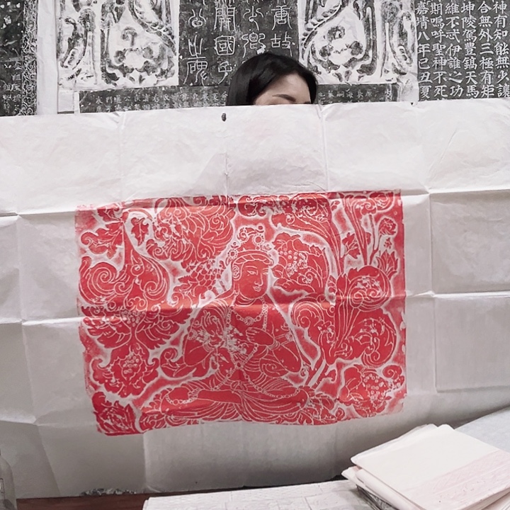 拓片用纸其他唐代地藏王菩萨拓片