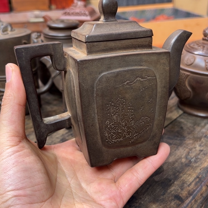 豹***哥茶壶紫砂紫砂壶作品