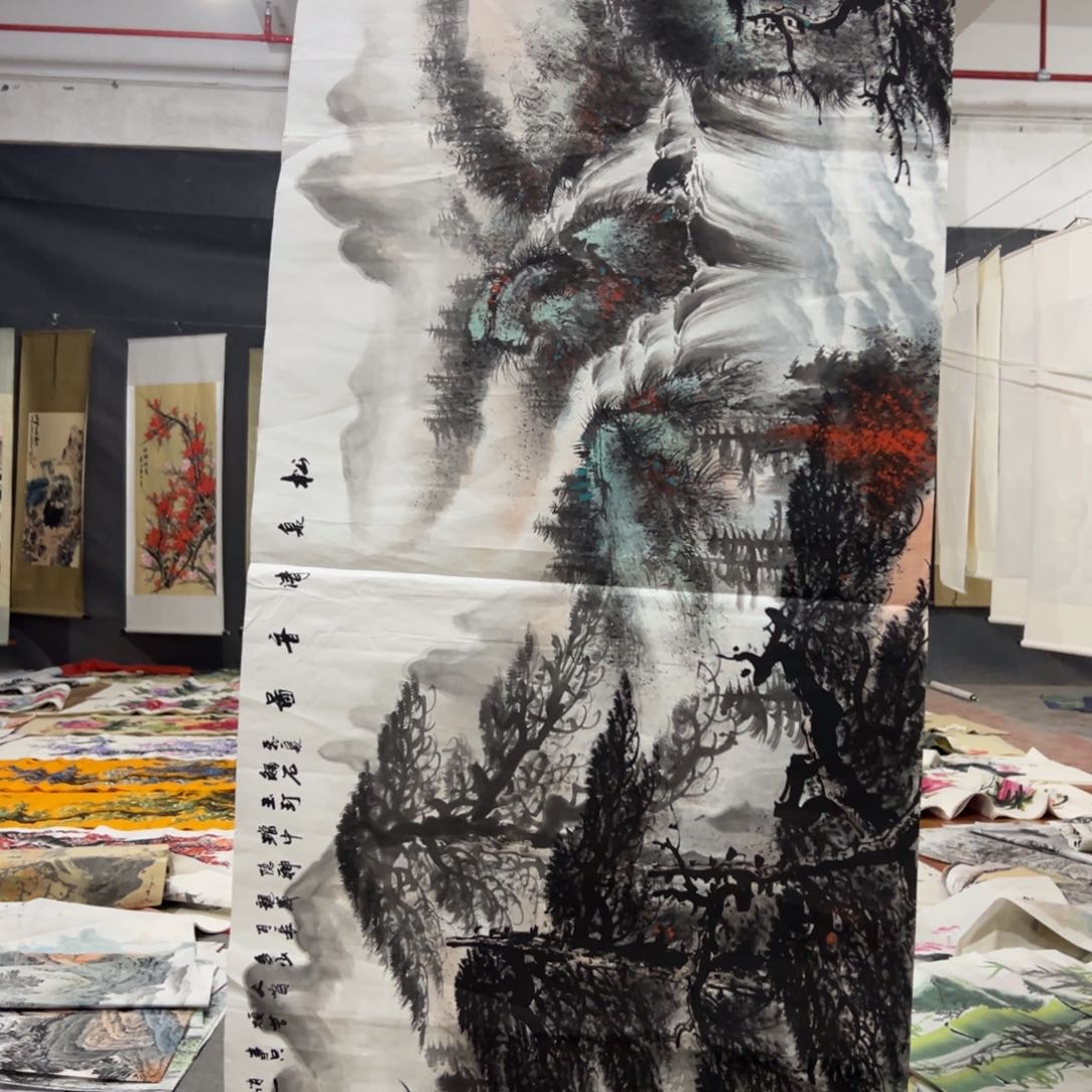 国画国画作品画心一张