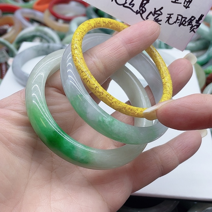 玻璃非金属手镯黑色