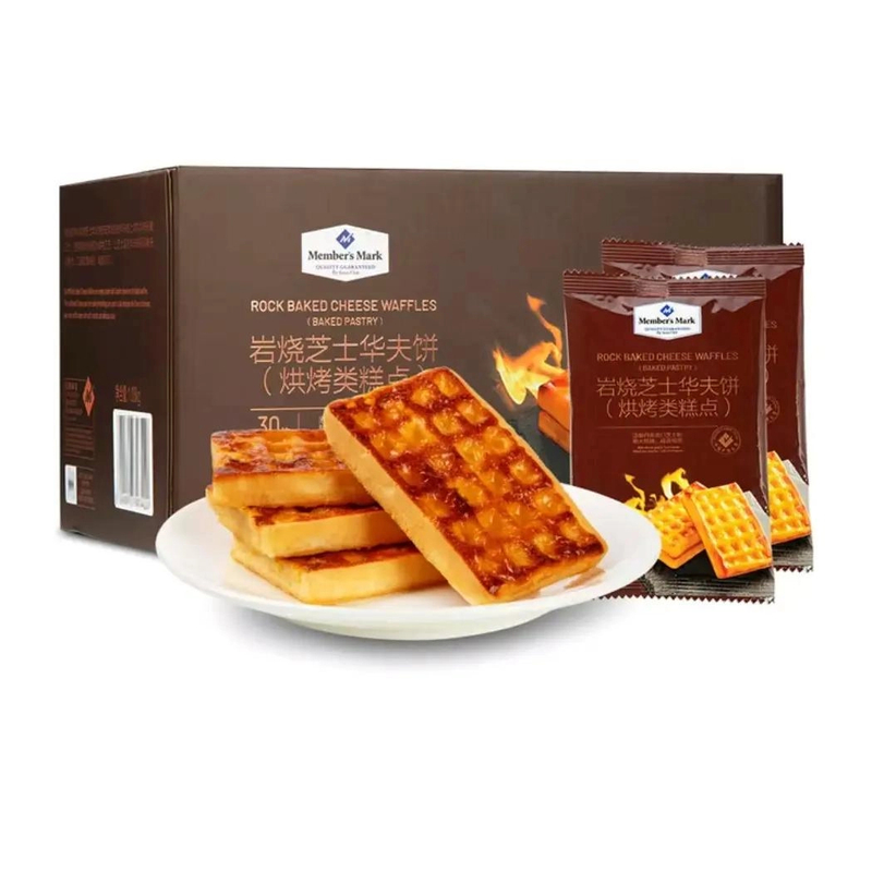 「MembersMark/山姆」岩烧芝士华夫饼（烘烤糕点）1.08kg零食【京东顺丰】美食