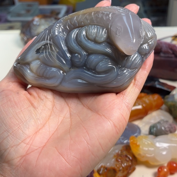 玛瑙/玉髓未镶嵌吊坠(不含链)