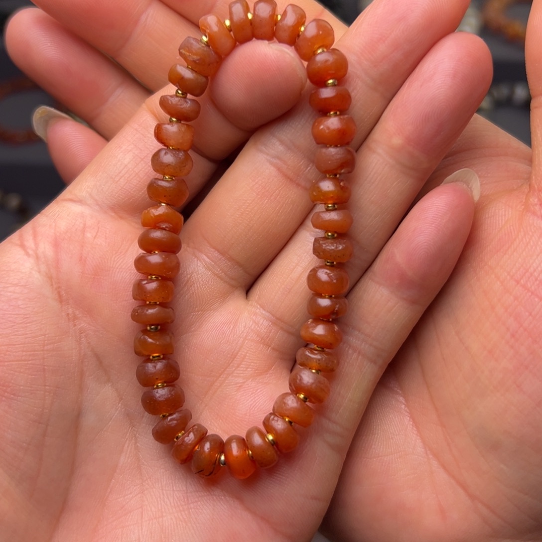 玛瑙/玉髓合金玛瑙对珠